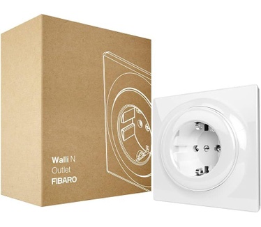 Fibaro Walli N Outlet, type-F, Wit