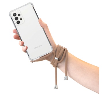 Mobiparts Lanyard Case Samsung Galaxy A52 (2021) Nude Cord