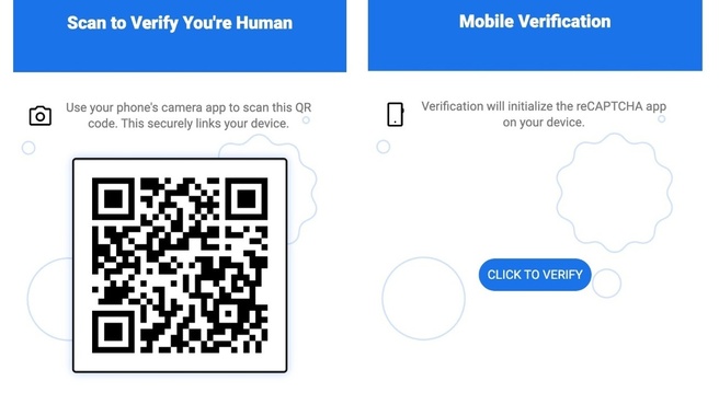 ReCaptcha QR-code