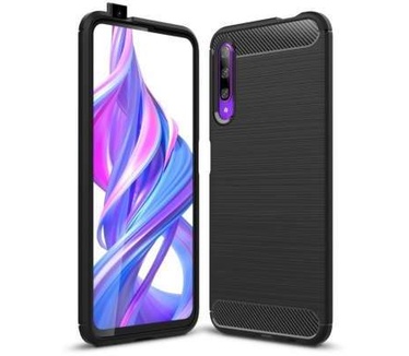 qMust Huawei P Smart Pro Rugged TPU Case - Zwart