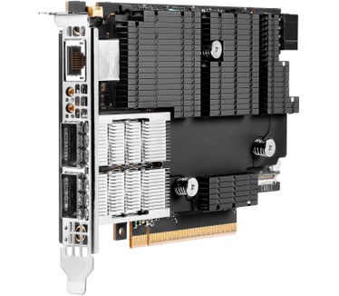 HPE InfiniBand NDR200/Ethernet 200GbE 2-port QSFP112 PCIe5 x16 MCX755106AC-HEAT Adapter
