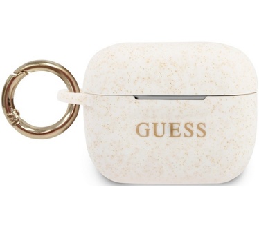 Guess Silicone Case voor Apple Airpods Pro - Wit  Wit