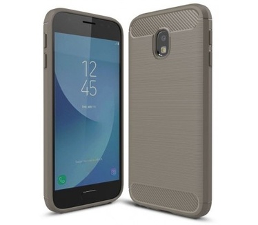 qMust Samsung Galaxy J3 (2017) Rugged TPU Hoesje Grijs