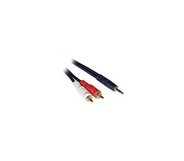 CablesToGo 2m Velocity 3.5mm Stereo Male to Dual RCA Male Y-Cable