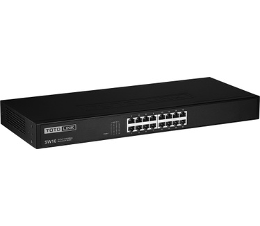 Totolink TOTOLINK SW16 16-Port unmanaged 10/100Mbps Fast Ethernet Switch Rack 19"
