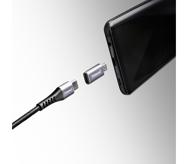 Intenso USB Adapter C480M - USB-C naar microUSB (3-pack)