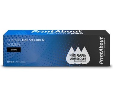 PrintAbout Huismerk Dell 593-BBLN (H3M8P) Toner Zwart