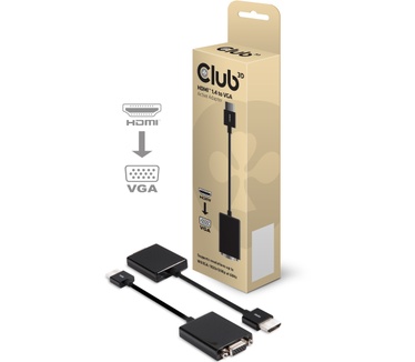 Club 3D HDMI 1.4 to VGA Active Adapter Zwart