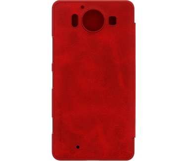 Nillkin Qin PU Leder Book Case voor Microsoft Lumia 950 - Rood