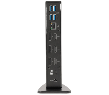 Club 3D USB Gen2(10G) Type-C Triple 4K60Hz Display(HDMI/DP) Docking Station PD Charging with 135 Watt PS