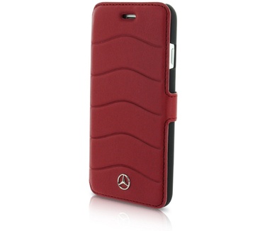 Mercedes-Benz Originele Wave III Folio Bookcase voor de iPhone 6 Plus / 6S Plus / 7 Plus en 8 Plus - Bordeaux Rood Bordeaux Rood