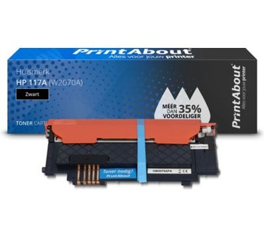 PrintAbout Huismerk HP 117A (W2070A) Toner Zwart