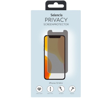 Selencia Gehard Glas Privacy Screenprotector iPhone 12 Mini