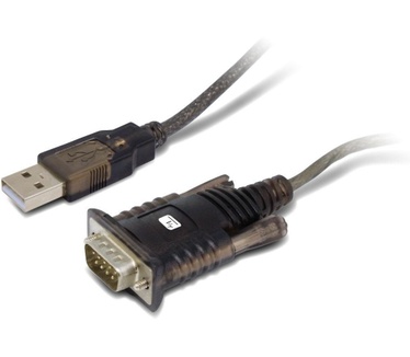 Techly Adapter Converter from USB2.0 to Serial Black Zwart