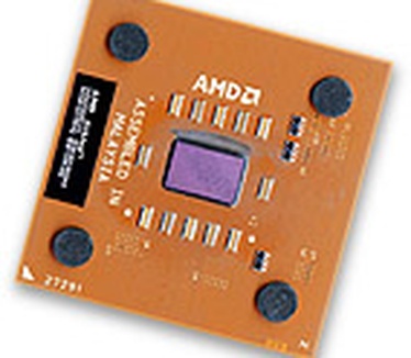 AMD Athlon XP / Thoroughbred B core (klein, gekanteld)