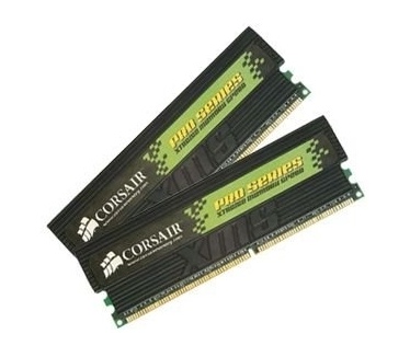 512MB x 2 (1GB) PC3200, CL3 (Corsair TWINX1024-3200PT)