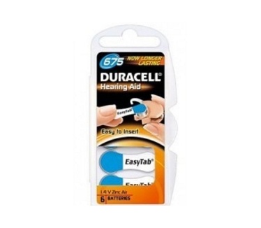 Duracell 1.4 V, zinc-air, 6 pack