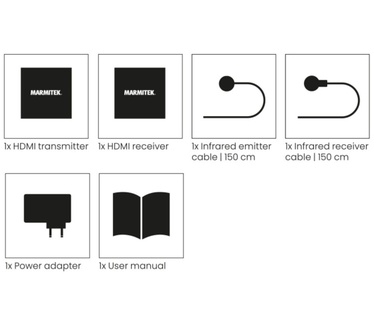 Marmitek MegaView 67 Pro - HDMI extender UTP - 1080p 60Hz - 70 m - PoC