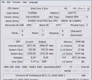 CrystalCPUID 4.14.2.405 screenshot (410 pix)