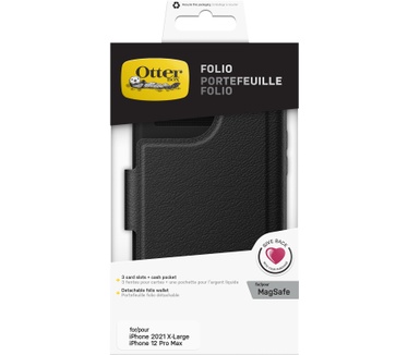 Otterbox Folio voor MagSafe Series voor Apple iPhone 13 Pro Max / iPhone 12 Pro Max, zwart
