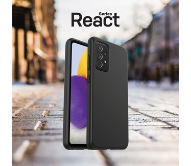 Otterbox React Series voor Samsung Galaxy A72, zwart - Geen retailverpakking
