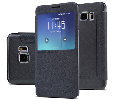 Nillkin Fresh PU Leather Book Case Samsung Galaxy Note 5 - Zwart