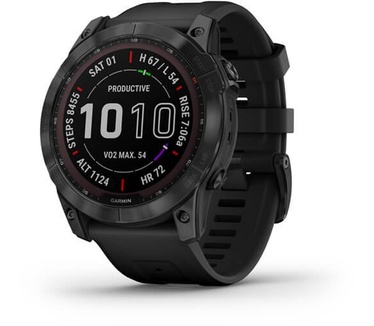 Garmin fēnix 7X Sapphire Solar Zwart (Zwart)