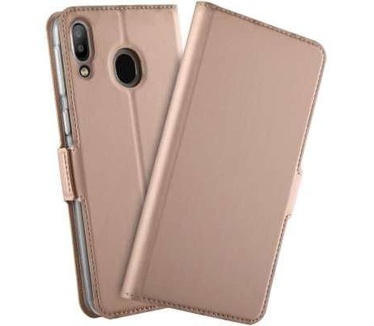 qMust Samsung Galaxy M20 TPU Wallet Case - Rose Goud