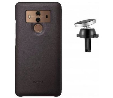Huawei Mate 10 Pro Magnetische Autohouder + Case Bruin
