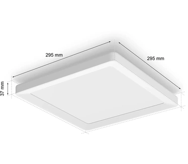 Philips Hue Tento Vierkant | White and Color Ambiance | Klein Wit
