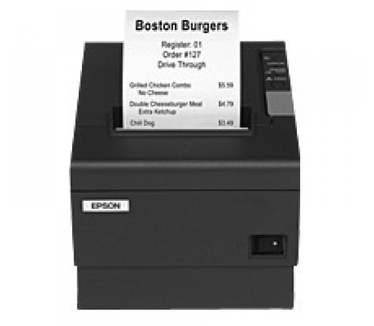 Epson TM-T88IV ReStick, Ethernet, 8 dots/mm (203 dpi), cutter, zwart (C31C636366E)