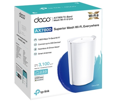 TP-Link AX7800 Whole Home Mesh Wi-Fi 6 Unit(Tri-Band)