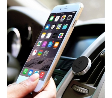 Baseus Magnet Air Vent Houder voor iPhone en Telefoons - Roze