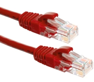 Eeconn Cat.6A U/UTP Patchkabel, AWG24, PVC, Rood, 1m