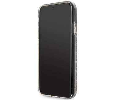 Guess Charms Liquid Glitter Case - iPhone 12 Mini (5.4") - Goud  Goud