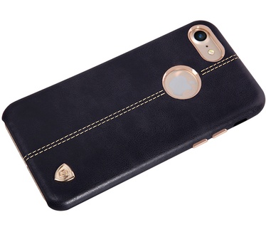 Nillkin Englon Leder BackCover voor Apple iPhone 7 (4.7") - Zwart Zwart