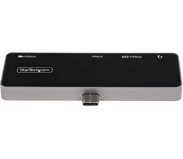 Startech.com USB C Multiport Adapter - USB-C naar 4K 60Hz HDMI 2.0, 100W Power Delivery Pass-Through, 3-Port USB 3.0 Hub met Audio - USB-C Mini Dock - USB Type-C Travel Dock