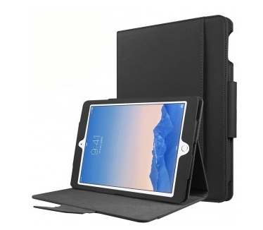 qMust Apple iPad Pro 9.7 Leather Protective Case - Black