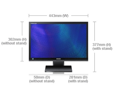 Samsung Syncmaster S19A450MW Zwart