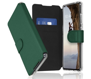 Accezz Xtreme Wallet Bookcase Galaxy S21 Ultra - Donkergroen (Galaxy S21 Ultra) Groen