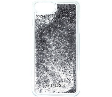 Guess Liquid Glitter Hard Case - Apple iPhone 7 (4.7") - Zilver