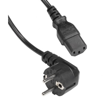 Eeconn Netsnoer, Schuko Haaks - C13, 3x 1.00mm
