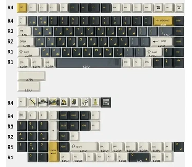 KeyTronic Key Retro Garage Cherry Profile Dye-Sub
