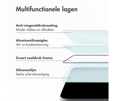 Accezz Gehard Glas Screenprotector met Applicator - 2-pack voor de Apple iPhone 18 Pro / 17 Pro