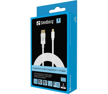 Sandberg DP-MiniDP 1.4 8K60Hz 2m Wit