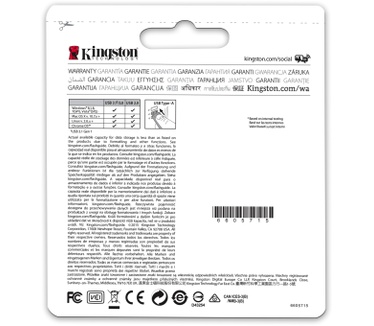 Kingston DataTraveler Micro 3.1 128GB Zilver