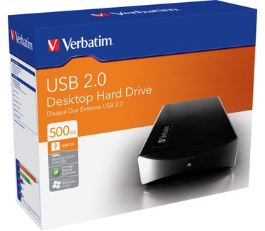 Verbatim 3.5" External Hard Drive 500GB Zwart