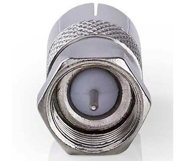 Allteq F-connector naar IEC connector Zilver