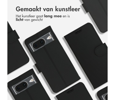 Accezz Wallet Softcase Bookcase Google Pixel 8 - Zwart