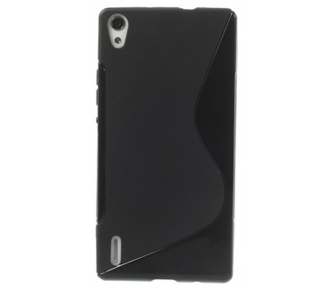 Kees S-line Gel Hoesje Huawei Ascend P7 - Zwart
